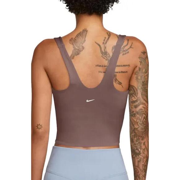 Nike Alate Training Tank Seamless Padded Sports Bra Smokey Mauve/White NWT XS - Picture 8 of 9
